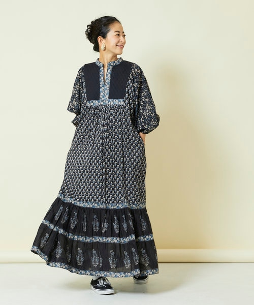 中古・古着通販】freada (フリーダ) 花柄ワンピース ピンク 中古・古着通販】freada (フリーダ) 花柄ワンピース ピンク