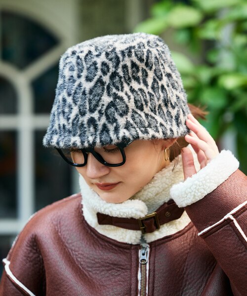 フリーストア ファー帽子 レオパード ファーハット | FREAK'S STORE