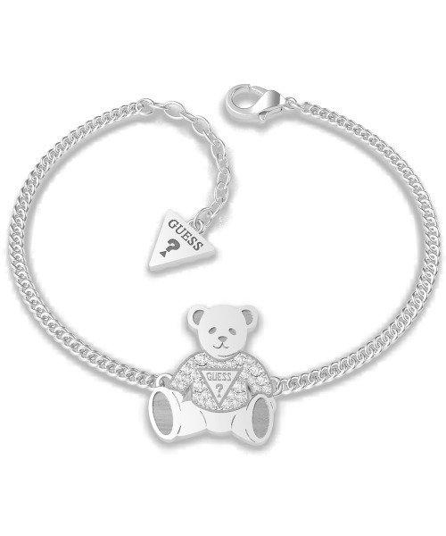 VINTAGE BEAR Bear Charm Chain Bracelet (Silver)