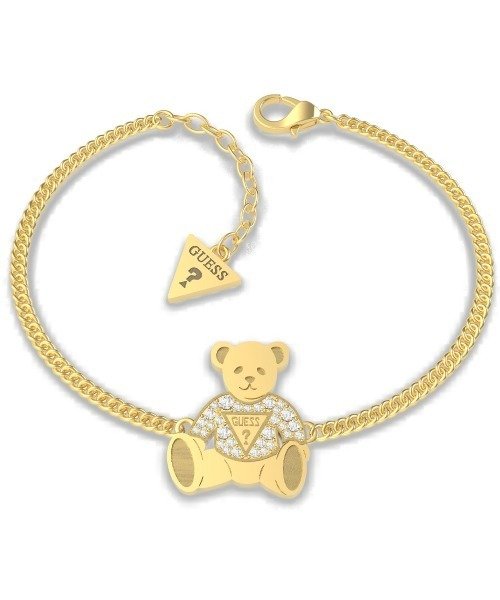 VINTAGE BEAR Bear Charm Chain Bracelet (Gold)