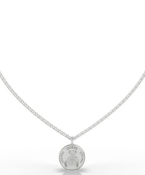 VINTAGE BEAR Bear Coin Chain Necklace (Silver)