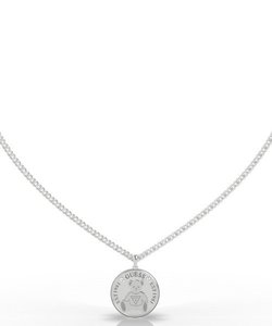 VINTAGE BEAR Bear Coin Chain Necklace (Silver)