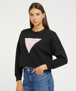 Lurex Triangle Logo Sweatshirt