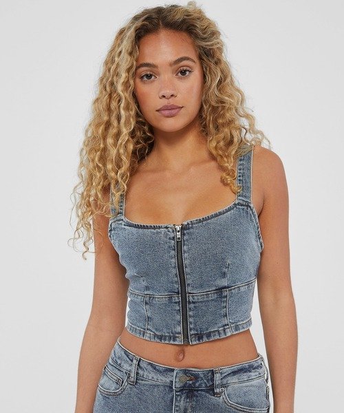 GUESS Originals Bustier Denim Top デニム トップス