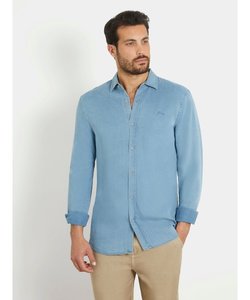 LS Sunset Tencel Indigo Shirt