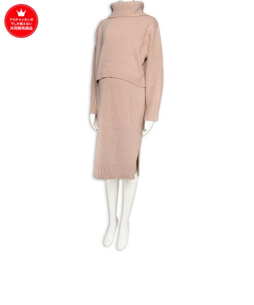 長袖ウール混ウォッシャブルニットワンピース ピンク アカチャンホンポ アカチャンホンポ の通販 Mall