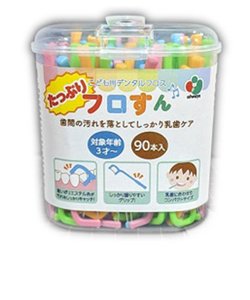 たっぷりフロすん こども用 デンタルフロス 90本入