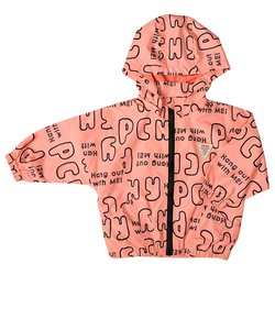 [ベビー]ロゴ総柄ウィンドブレーカー　PCHY　ピンク
