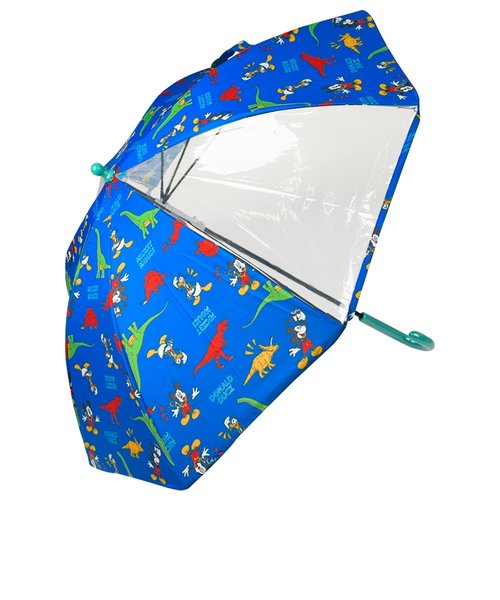 フチまる傘ディズニー　ミッキー恐竜 ネイビー
