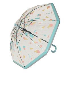 [35・40・45cm]フチまる傘ビニール　アイス サックス
