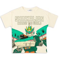 [キッズ]半袖プリントTシャツ　シンカリオンCW ホワイト