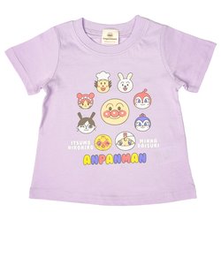 Tシャツ　アンパンマン パープル