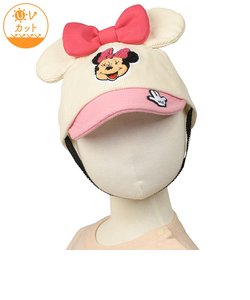 耳付きキャップ　サガラ刺繍　ディズニー　ピンク