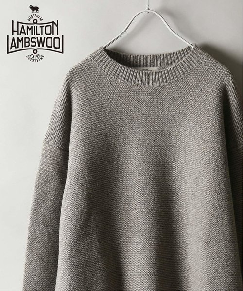 HAMILTON WOOL 100% ガータークルーネックニット | ジャーナル