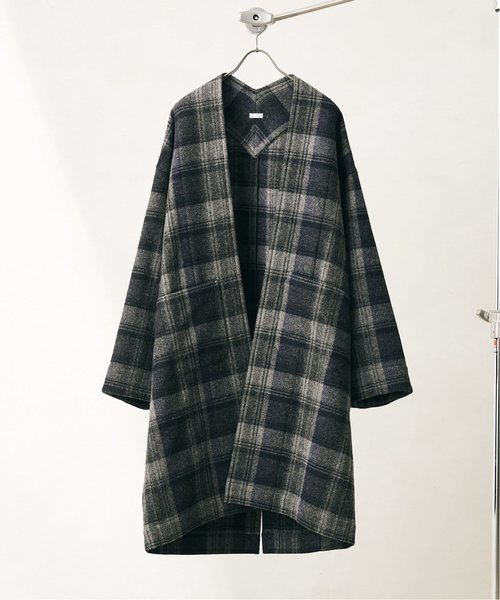 【大阪店】BRITISH AIRLY WOOL オーバーサイズブランケットコート ジャケット・アウター