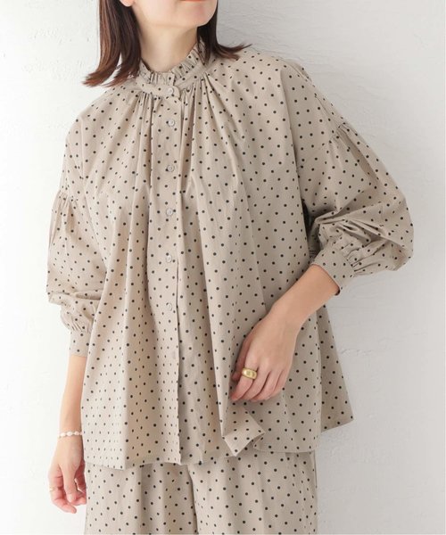 SOIL/ソイル】DOT PRINT FRILL COLLAR SHIRT | ジャーナルスタンダード