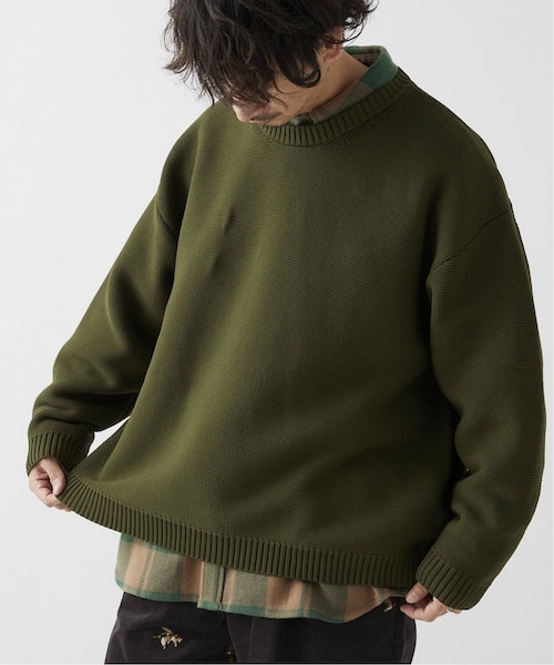 メンズのニット セーター グリーン カーキ 緑色 通販 ららぽーと公式通販 Mall