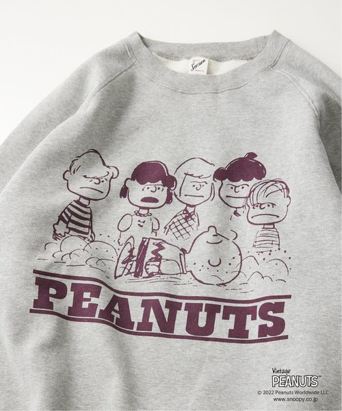 【PEANUTS×SPORTS WEAR by relume】別注 カラークルーネックスウェット