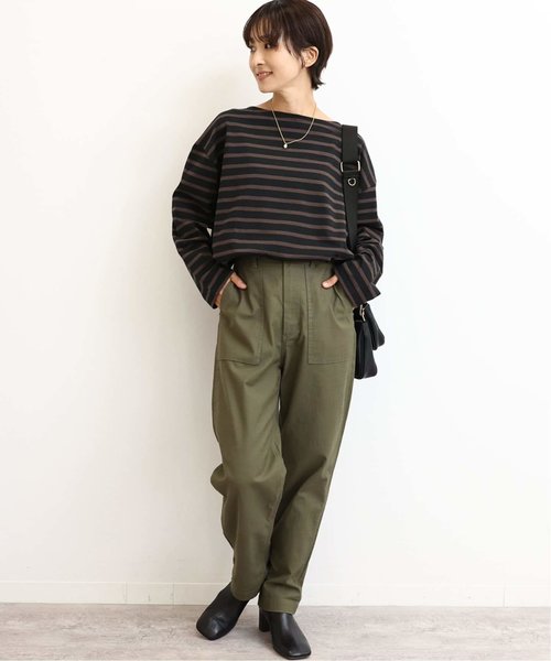 追加》別注【Leminor/ルミノア】*RELUME Loose border Tee：カットソー