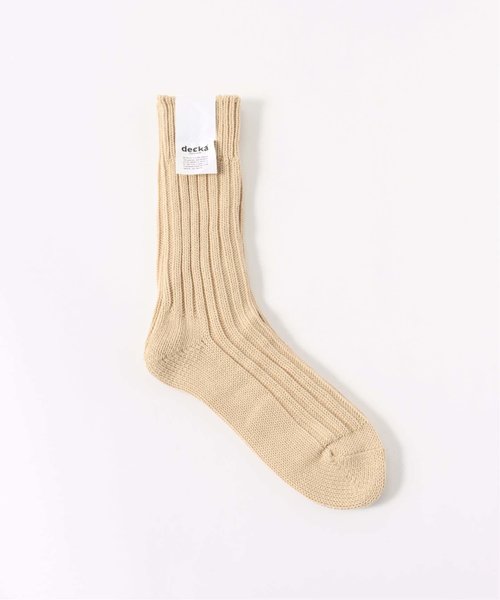 【DECKA/デカ】 Cased Heaveyweight Plain Socks