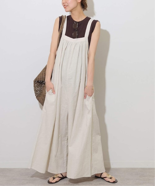 Journalstandardrelume ギャザーサロペット JOURNAL STANDARD relume】ギャザーサロペット