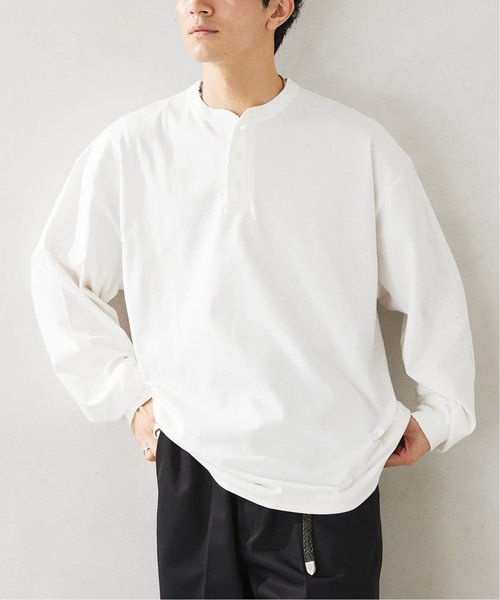 Healthknit / ヘルスニット 別注 ヘンリーネック L/S Tシャツ