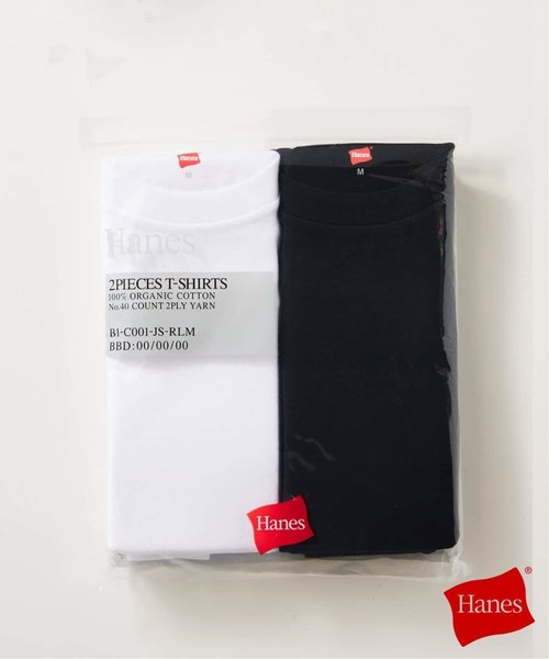 《追加》”2枚セット”【HANES / ヘインズ】別注 2パックオーガニックコットンTシャツ