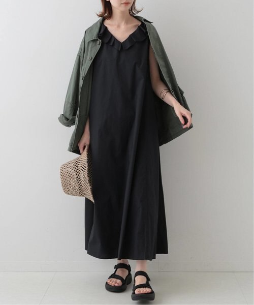 タイプライターフリルノースリーブワンピース 417 Edifice Slobe Iena フォーワンセブン スローブイエナ の通販 Mall