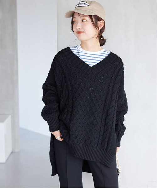 Oldderby Knitwear】メリノウールVネックプルオーバー | 417 EDIFICE