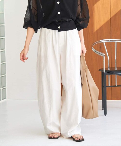 追加》ボリュームギャザーイージーパンツ | 417 EDIFICE / SLOBE IENA  