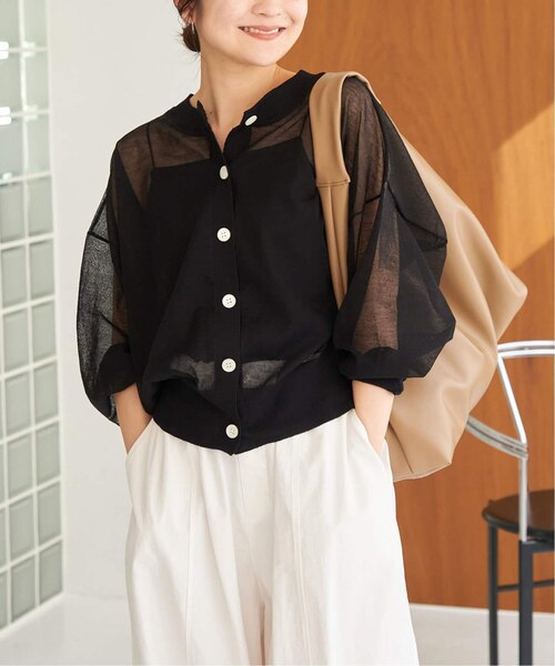 追加》シアーラミーカーディガン | 417 EDIFICE / SLOBE IENA（フォー  