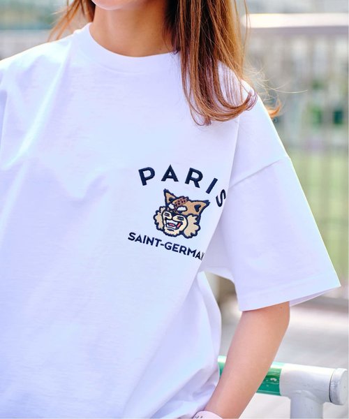 追加【Paris Saint-Germain】カレッジロゴ刺しゅう Tシャツ