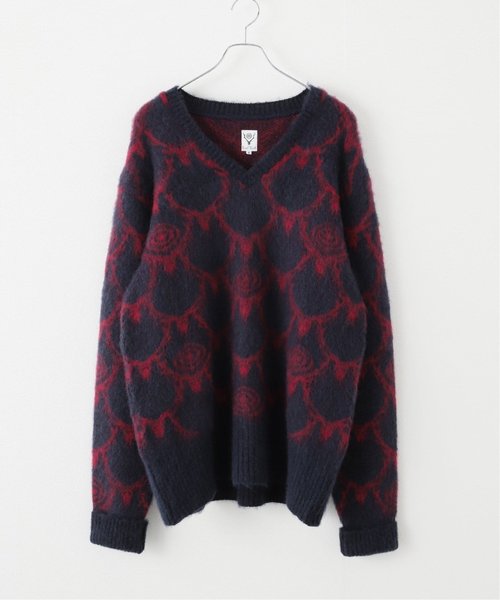 South2 West8 / サウスツーウエストエイト】Loose Fit V Neck Sweater