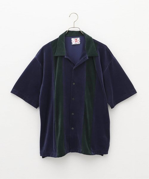 SON OF THE CHEESE / サノバチーズ】Velour Stripe Shirt | JOINT