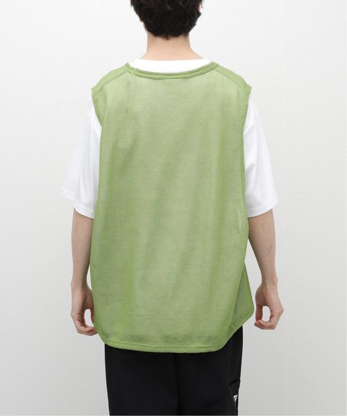 refomed cotton layered mesh bibs ベスト - ベスト