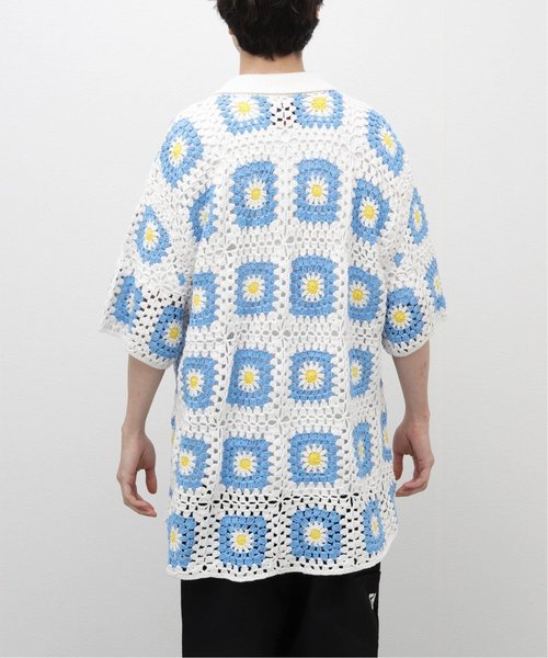 SON OF THE CHEESE / サノバチーズ】 Flower Knit Shirt | JOINT WORKS 