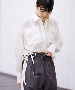 ANNA SUI NYC シアー配色ドロストショートシャツ　ANNY-367