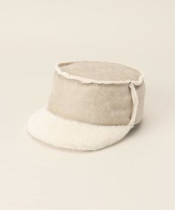 AWESOME NEEDS BELLBOY CAP_SHEARLING_BEIG