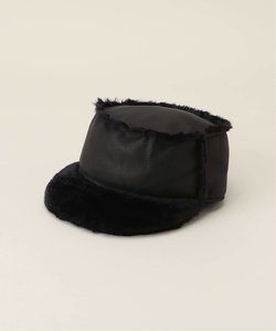AWESOME NEEDS BELLBOY CAP_SHEARLING_BLAC
