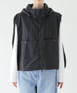 ANGLAN / アングラン Nylon Hidden Hood Crop Vest