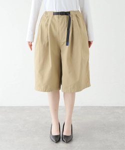 ANGLAN / アングラン Twill Tuck Belt Wide Half Pants