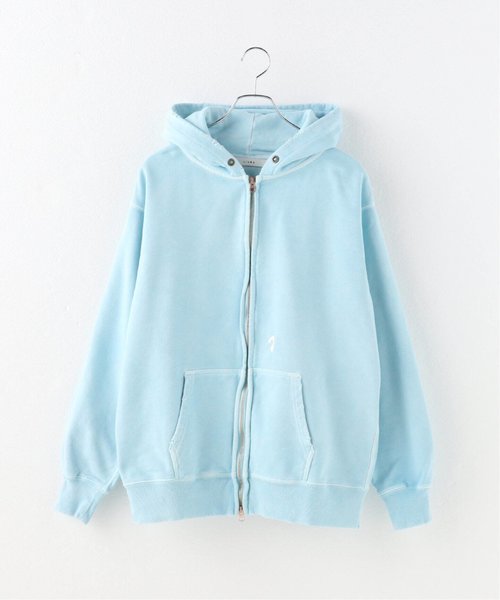 JieDa/ジエダ PIGMENT J LOGO ZIP UP HOODIE　JIE-24W-CT09