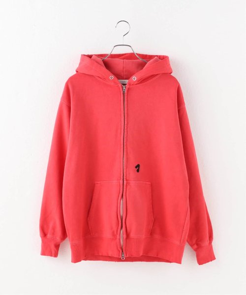 JieDa/ジエダ PIGMENT J LOGO ZIP UP HOODIE　JIE-24W-CT09