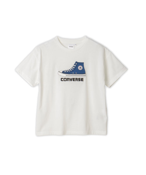 コンバース 【ＣＯＮＶＥＲＳＥ】シューズ刺繍Ｔシャツ