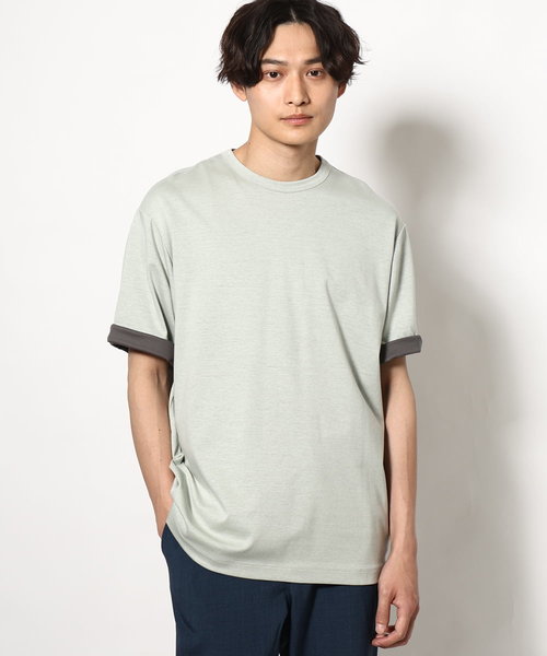 【接触冷感】シルケットダブルフェイスリバーシブルTシャツ