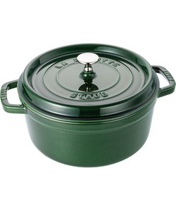   STAUB ピコ・ココット ラウンド 24cm バジルグリーン  