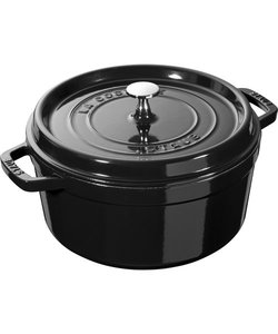 STAUB ピコ・ココット ラウンド 20cm シャイニーブラック 