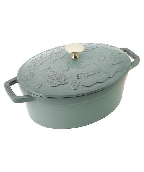 【数量限定】STAUB ココットオーシャン オーバル 23cm ユーカリ