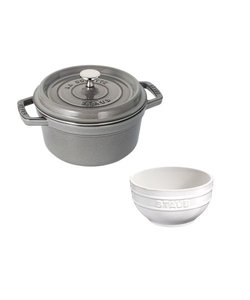 【期間限定】STAUB ココットラウンド20㎝ ベーシックセット*0145