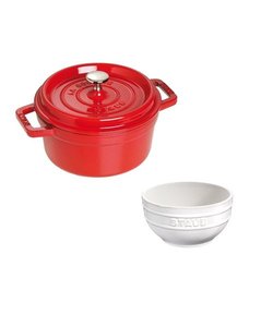 【期間限定】STAUB ココットラウンド20㎝ ベーシックセット*0145